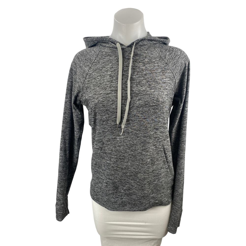 Outdoor Voices Women's Black Heather Hoodie Hooded Long Sleeve Athletic Top Sz M